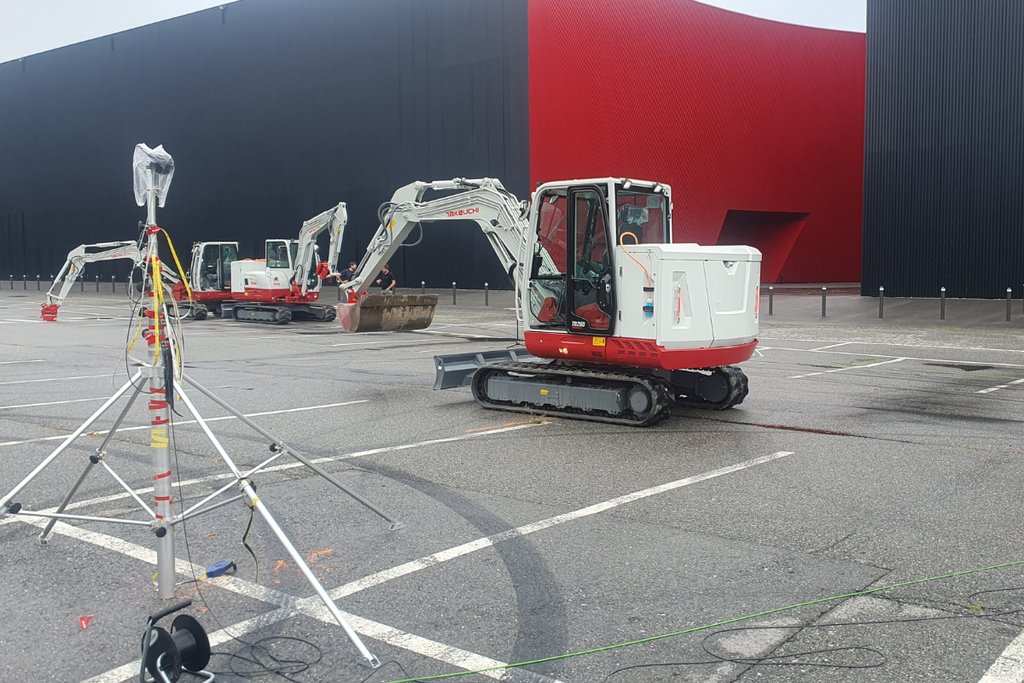 suncar electric excavator noise testing