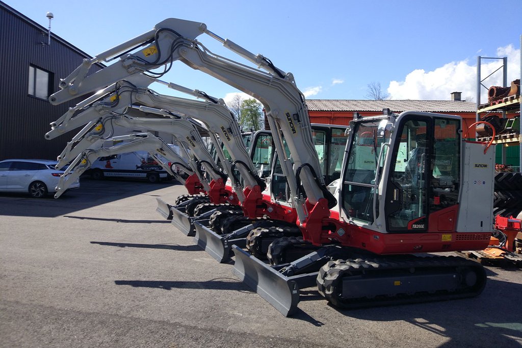 Delivery TB260E electric excavator by SUNCAR